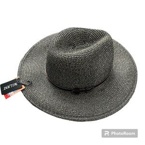 NEW Leather Belt 100% straw weaving texture Hat
